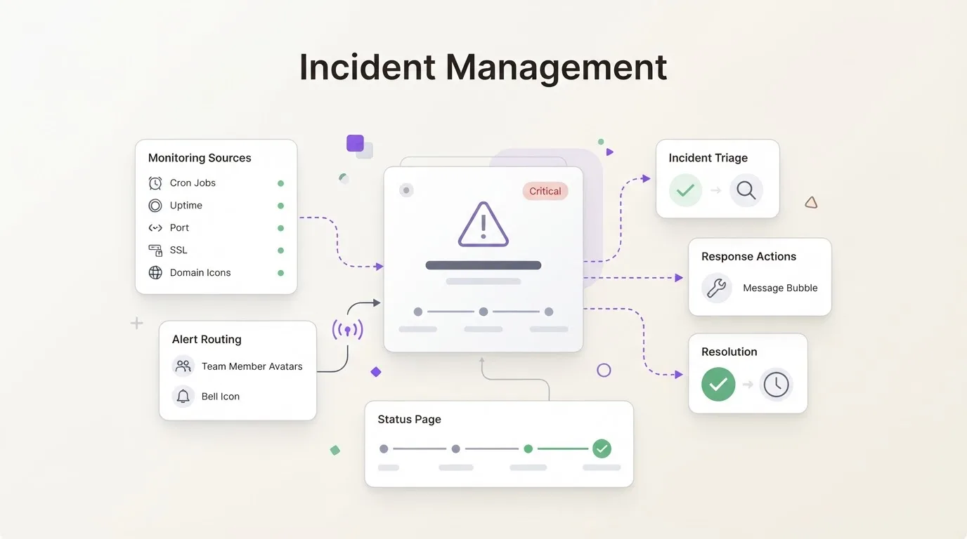 WatchCron Incident Management — feature illustration