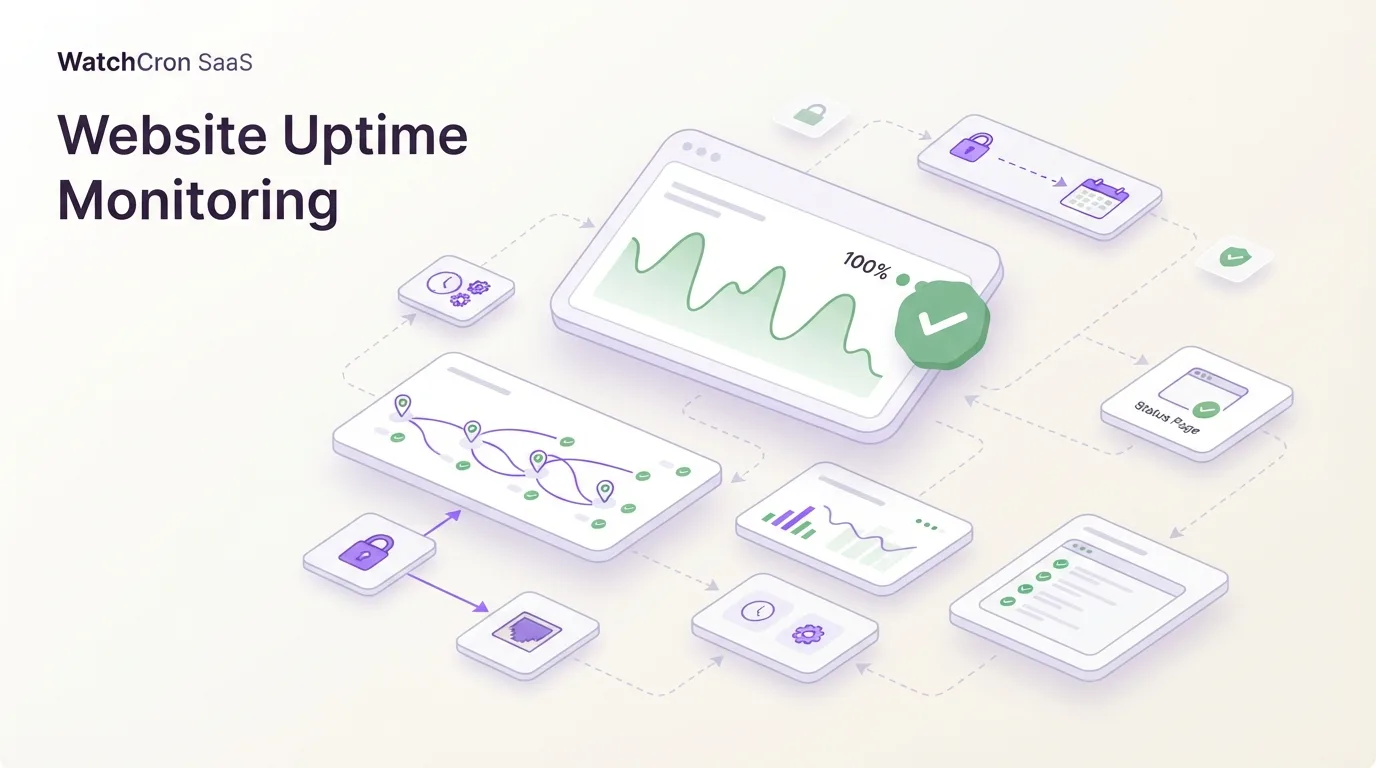 WatchCron Website Uptime Monitoring — feature illustration